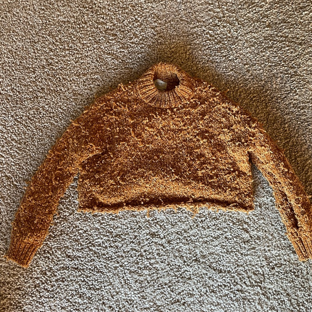 Urban Outfitters Cropped Eyelash Sweater